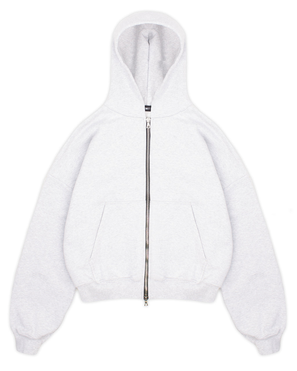 HEAVYWEIGHT ZIP HOODIE - MARL GREY