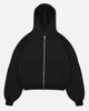 HEAVYWEIGHT ZIP HOODIE - BLACK