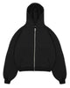 HEAVYWEIGHT ZIP HOODIE - BLACK