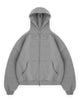 BUBBLE FIT ZIP HOODIE - CHARCOAL