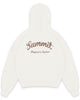 CHAIN STITCH HOODIE - OFF WHITE