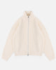 CHUNKY KNIT TRACK TOP - CREAM