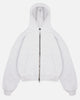 HEAVYWEIGHT ZIP HOODIE - MARL GREY