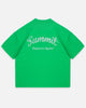 CHAIN STITCH T-SHIRT - KELLY GREEN