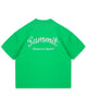 CHAIN STITCH T-SHIRT - KELLY GREEN