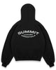 LUXURY ESSENTIALS HOODIE - BLACK/SILVER PRINT