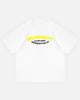 LUXURY ESSENTIALS T-SHIRT - WHITE/YELLOW